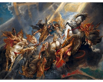 Peter Paul Rubens, The Fall of Phaeton, 1605 | Art Print | Canvas Print | Fine Art Poster | Art Reproduction | Archival Giclee | Gift Wrap