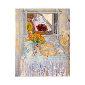 Pierre Bonnard, Dressing Table and Mirror, 1923 | Art Print | Canvas Print | Fine Art Poster | Art Reproduction | Archival Giclee | Bonnard