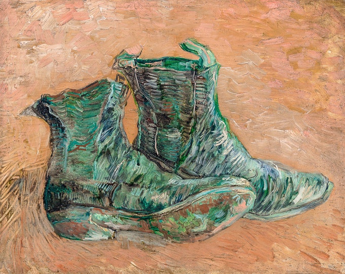 Van Gogh, Shoes, 1887 | Art Print | Canvas Print | Fine Art Poster | Art Reproduction | Archival Giclee | Gift Wrapped