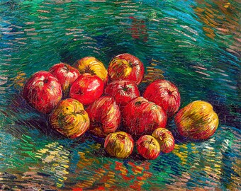 Van Gogh, Apples, 1887 | Art Print | Canvas Print | Fine Art Poster | Art Reproduction | Archival Giclee | Gift Wrapped