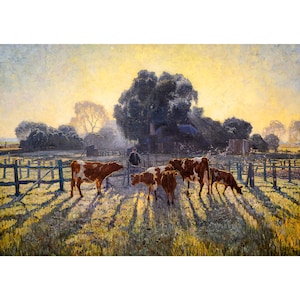 Elioth Gruner, Spring Frost, 1919 | Art Print | Canvas Print | Fine Art Poster | Art Reproduction | Archival Giclee | Gift Wrapped