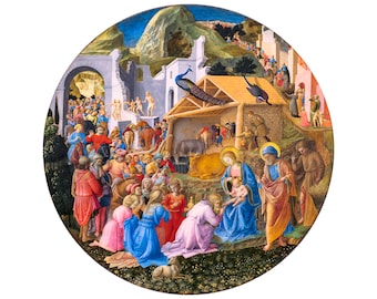 Fra Angelico, Fra Filippo Lippi, The Adoration of the Magi, 1450 | Art Print | Canvas Print | Fine Art Poster | Art Reproduction | Archival