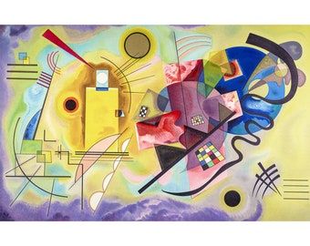 Wassily Kandinsky, Yellow, Red, Blue, 1925 | Art Print | Canvas Print | Fine Art Poster | Art Reproduction | Archival Giclee | Gift Wrapped