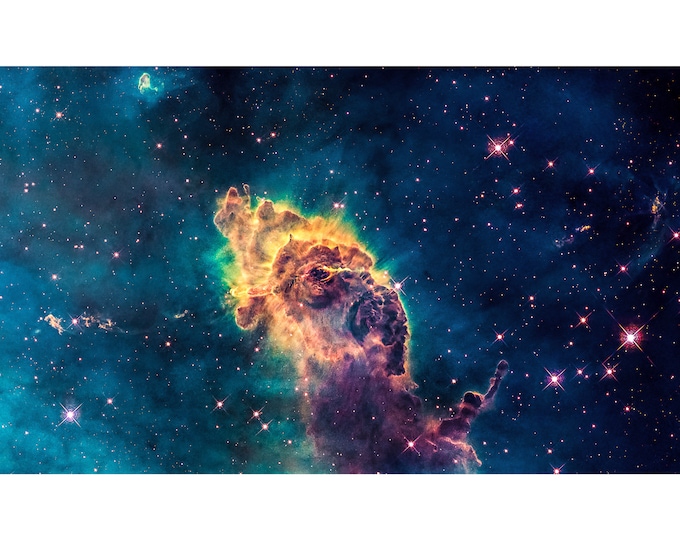 Carina Nebula Closeup, NASA Space Art | Art Print | Canvas Print | Fine Art Poster | Art Reproduction | Archival Giclee | Gift Wrapped