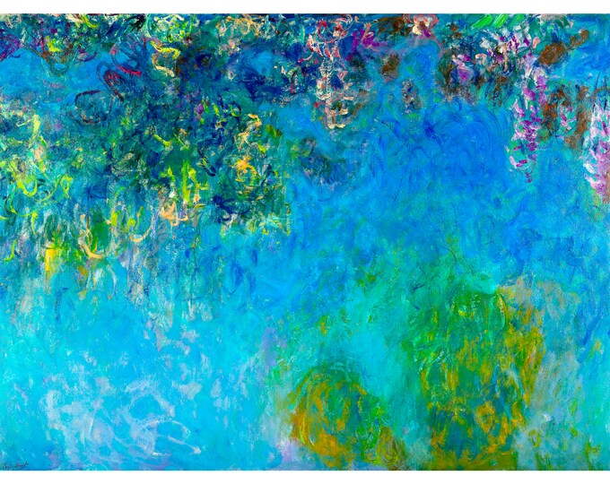 Claude Monet, Wisteria, 1925 | Art Print | Canvas Print | Fine Art Poster | Art Reproduction | Archival Giclee | Gift Wrapped