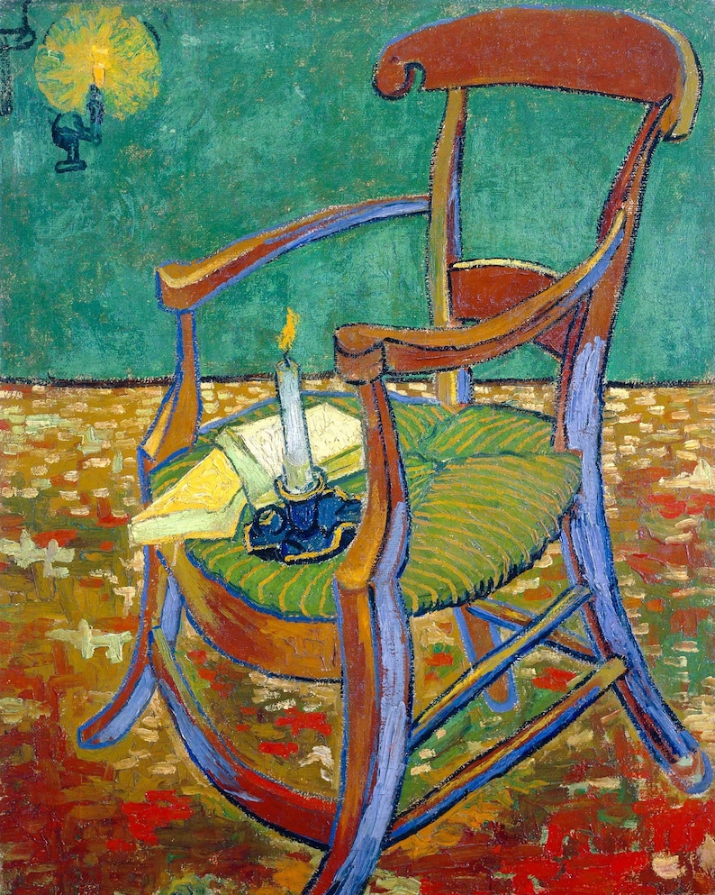 Van Gogh Gauguin's Chair 1888  Art Print  Canvas Print image 0