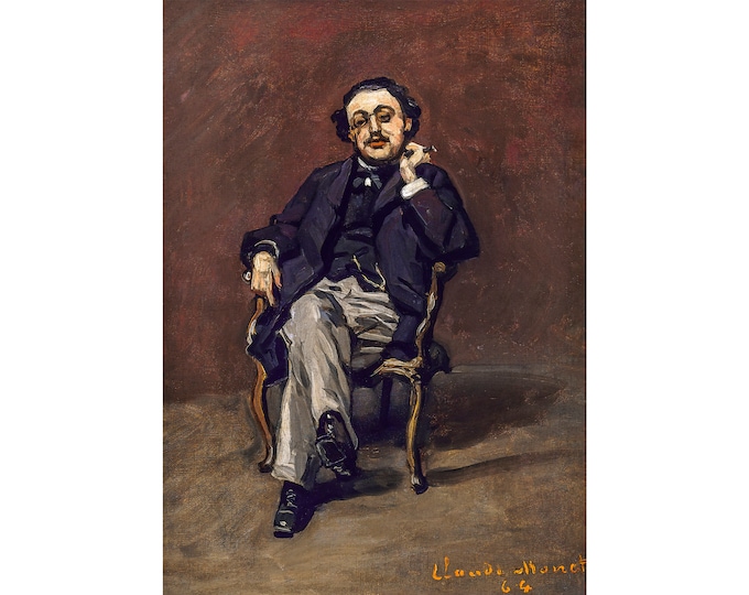 Claude Monet, Dr. Leclenché, 1864 | Art Print | Canvas Print | Fine Art Poster | Art Reproduction | Archival Giclee | Gift Wrapped