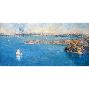 Arthur Streeton, Sydney Harbour, 1907 | Art Print | Canvas Print | Fine Art Poster | Art Reproduction | Archival Giclee | Gift Wrapped