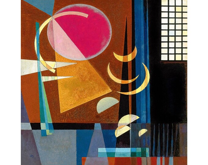 Wassily Kandinsky, Scharf-Ruhig, 1927 | Art Print | Canvas Print | Fine Art Poster | Art Reproduction | Archival Giclee | Gift Wrapped