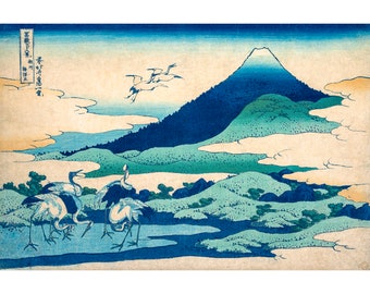 Hokusai, Umezawa Manor in Sagami Province, 1832 | Art Print | Canvas Print | Fine Art Poster | Art Reproduction | Archival Giclee | Gift