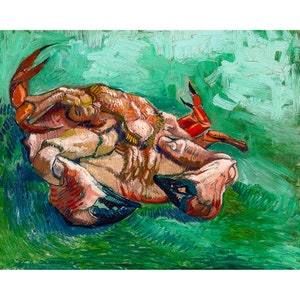 Van Gogh, Crab on its Back, 1889 | Art Print | Canvas Print | Fine Art Poster | Art Reproduction | Archival Giclee | Gift Wrapped