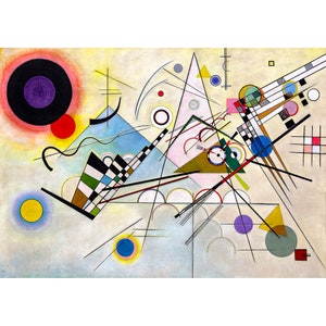 Wassily Kandinsky,  Composition VIII, 1923 | Art Print | Canvas Print | Fine Art Poster | Art Reproduction | Archival Giclee | Gift Wrapped