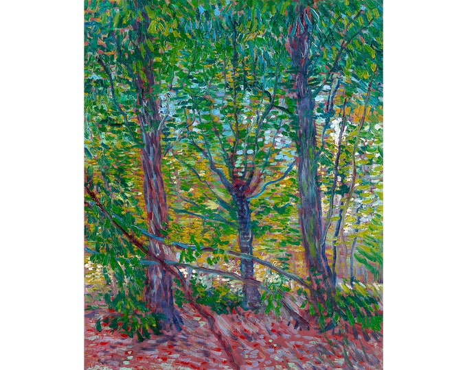 Van Gogh, Trees, 1887 | Art Print | Canvas Print | Fine Art Poster | Art Reproduction | Archival Giclee | Gift Wrapped
