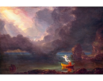 Thomas Cole, The Voyage of Life Old Age, 1842 | Art Print | Canvas Print | Fine Art Poster | Art Reproduction | Archival Giclee | Gift Wrap