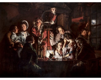 Joseph Wright Of Derby, An Experiment On A Bird In An Air Pump, 1768 | Art Print | Canvas Print | Fine Art Poster | Art Reproduction