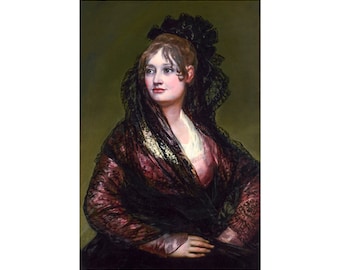 Francisco Goya, Portrait of Doña Isabel de Porcel, 1805 | Art Print | Canvas Print | Fine Art Poster | Art Reproduction | Archival Giclee