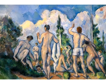 Paul Cézanne, Bathers, 1892 | Art Print | Canvas Print | Fine Art Poster | Art Reproduction | Archival Giclee | Gift Wrapped