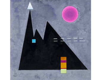 Wassily Kandinsky, Scharf im dumpf, 1929 | Art Print | Canvas Print | Fine Art Poster | Art Reproduction | Archival Giclee | Gift Wrapped