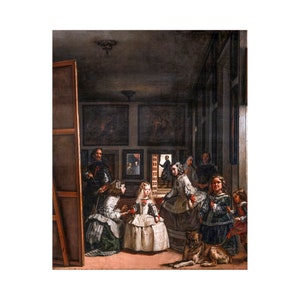 Diego Velázquez, The Ladies in Waiting, Las Meninas, 1657 | Art Print | Canvas Print | Fine Art Poster | Art Reproduction | Archival Giclee