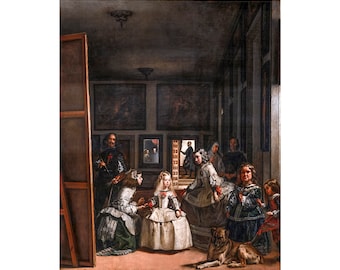 Diego Velázquez, The Ladies in Waiting, Las Meninas, 1657 | Art Print | Canvas Print | Fine Art Poster | Art Reproduction | Archival Giclee