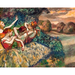 Edgar Degas, Four Dancers, 1899 | Art Print | Canvas Print | Fine Art Poster | Art Reproduction | Archival Giclee | Gift Wrapped