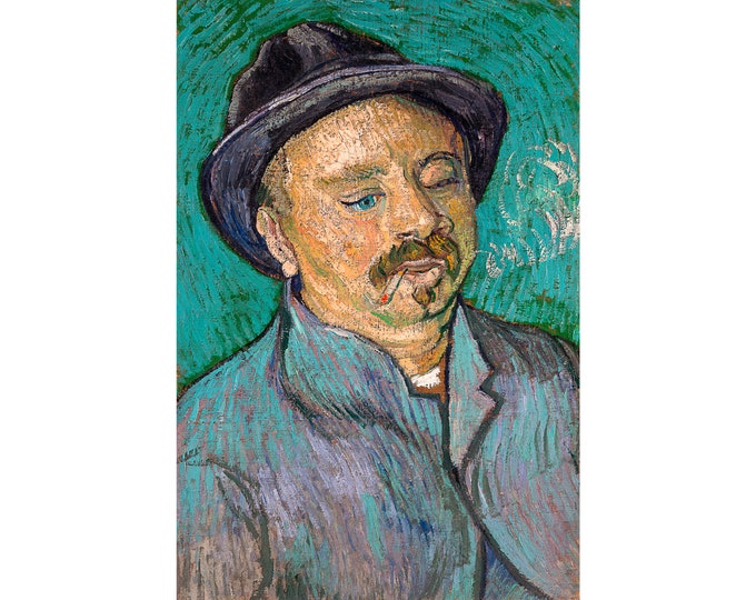 Van Gogh, Portrait of a One-Eyed Man, 1889 | Art Print | Canvas Print | Fine Art Poster | Art Reproduction | Archival Giclee | Gift Wrapped