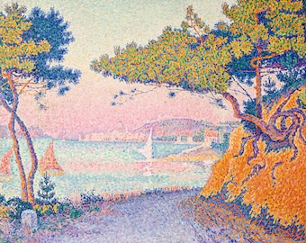 Paul Signac, Golfe Juan, 1896 | Art Print | Canvas Print | Fine Art Poster | Art Reproduction | Archival Giclee | Gift Wrapped