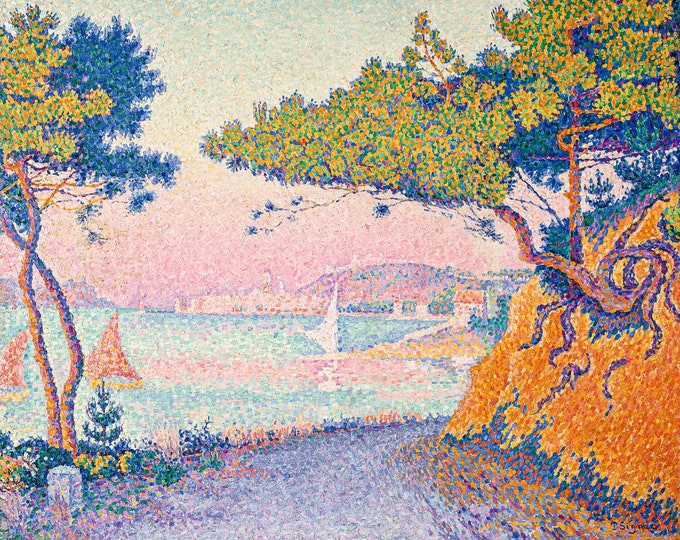 Paul Signac, Golfe Juan, 1896 | Art Print | Canvas Print | Fine Art Poster | Art Reproduction | Archival Giclee | Gift Wrapped