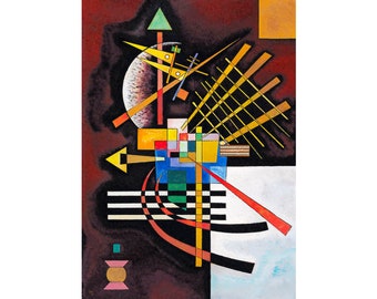 Wassily Kandinsky, Oben und links, 1925 | Art Print | Canvas Print | Fine Art Poster | Art Reproduction | Archival Giclee | Gift Wrapped