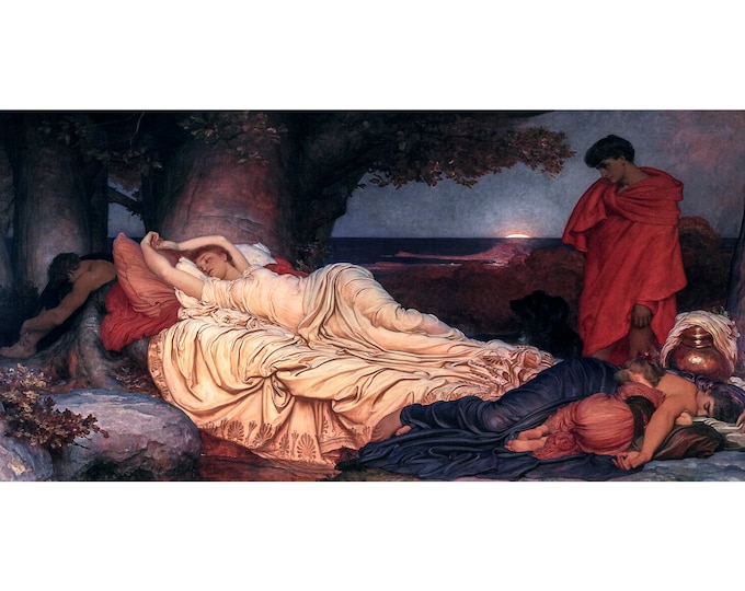 Frederic Leighton, Cymon and Iphigenia, 1884 | Art Print | Canvas Print | Fine Art Poster | Art Reproduction | Archival Giclee | Gift Wrap
