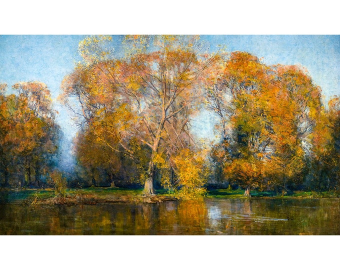 Arthur Streeton, Blue and Gold, 1904 | Art Print | Canvas Print | Fine Art Poster | Art Reproduction | Archival Giclee | Gift Wrapped