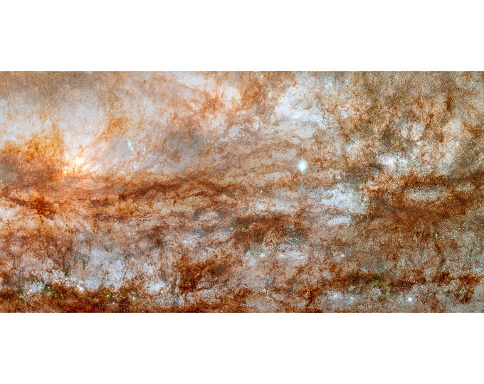 Sculptor Galaxy, NASA Space Art, NGC 253 | Art Print | Canvas Print | Fine Art Poster | Art Reproduction | Archival Giclee | Gift Wrapped