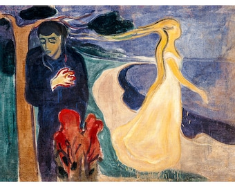 Edvard Munch, Separation, 1896 | Art Print | Canvas Print | Fine Art Poster | Art Reproduction | Archival Giclee | Gift Wrapped