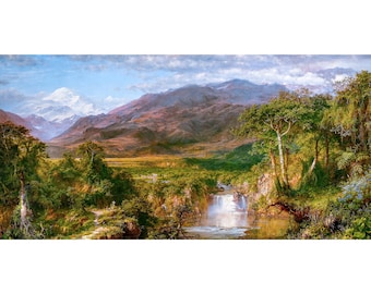 Frederic Edwin Church, The Heart of the Andes, 1859 | Art Print | Canvas Print | Fine Art Poster | Art Reproduction | Archival Giclee | Gift