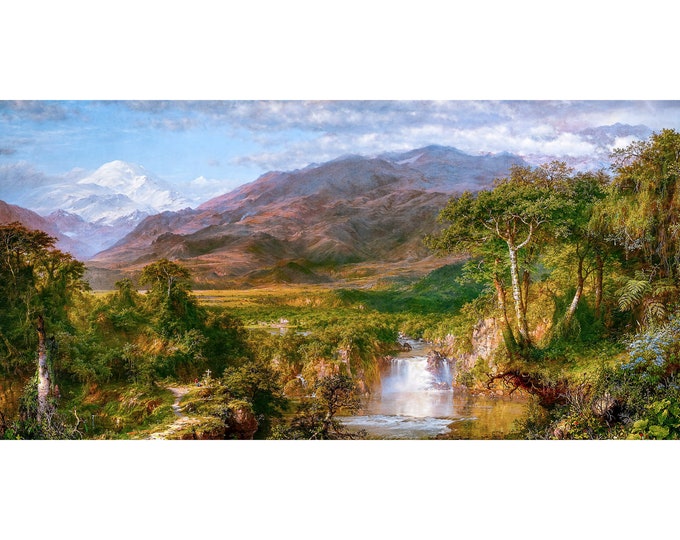 Frederic Edwin Church, The Heart of the Andes, 1859 | Art Print | Canvas Print | Fine Art Poster | Art Reproduction | Archival Giclee | Gift