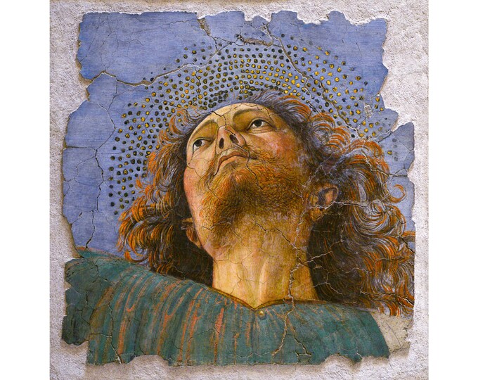 Vatican Fresco, Angel, Melloso da Forli, 1480 | Art Print | Canvas Print | Fine Art Poster | Art Reproduction | Archival Giclee | Gift Wrap