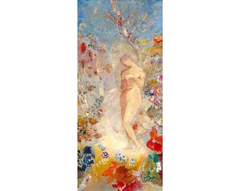 Odilon Redon, Pandora, 1914 | Art Print | Canvas Print | Fine Art Poster | Art Reproduction | Archival Giclee | Gift Wrapped