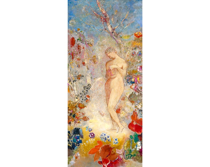 Odilon Redon, Pandora, 1914 | Art Print | Canvas Print | Fine Art Poster | Art Reproduction | Archival Giclee | Gift Wrapped