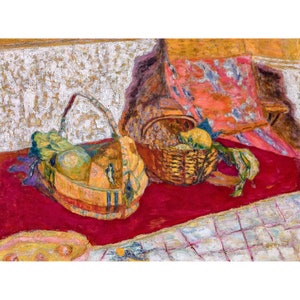 Pierre Bonnard, Two Fruit Baskets, Deux corbeilles de fruits, 1935 | Art Print | Canvas Print | Fine Art Poster | Art Reproduction | Giclee