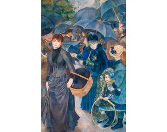 Renoir, The Umbrellas, 1886 | Art Print | Canvas Print | Fine Art Poster | Art Reproduction | Archival Giclee | Gift Wrapped