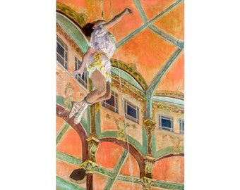 Edgar Degas, Miss La La at the Cirque Fernando, 1879 | Art Print | Canvas Print | Fine Art Poster | Art Reproduction | Archival Giclee