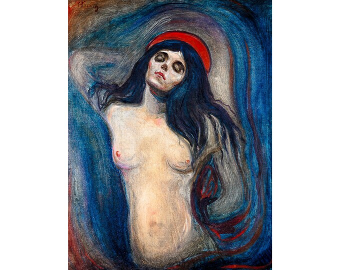 Edvard Munch, Madonna, 1894 | Art Print | Canvas Print | Fine Art Poster | Art Reproduction | Archival Giclee | Gift Wrapped