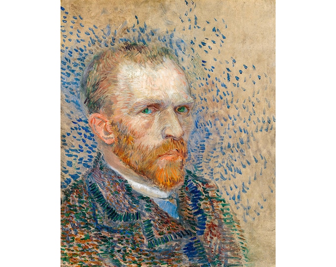 Van Gogh, Self-Portrait, 1887 | Art Print | Canvas Print | Fine Art Poster | Art Reproduction | Archival Giclee | Gift Wrapped