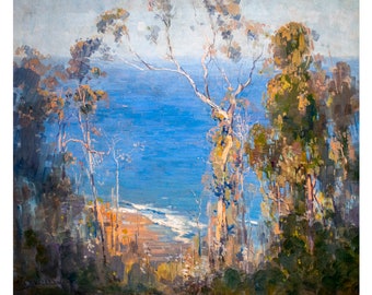 Arthur Streeton, Ocean Blue, Lorne, 1921 | Art Print | Canvas Print | Fine Art Poster | Art Reproduction | Archival Giclee | Gift Wrapped