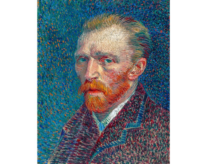 Van Gogh, Self-Portrait, 1887 | Art Print | Canvas Print | Fine Art Poster | Art Reproduction | Archival Giclee | Gift Wrapped