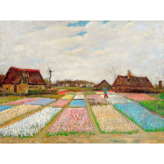 Van Gogh, Bulb Fields, Tulips, 1883 | Art Print | Canvas Print
