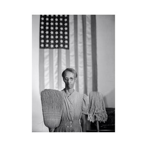 American Gothic, Washington D.C. Ella Watson, 1942 By Gordon Parks On