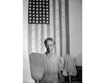 Gordon Parks, American Gothic, 1942 | Art Print | Canvas Print | Fine Art Poster | Art Reproduction | Archival Giclee | Gift Wrapped