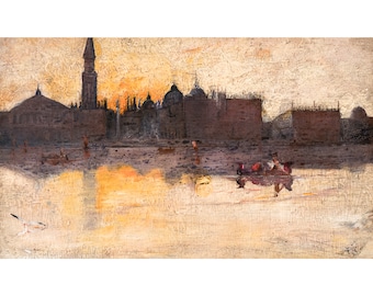Tom Roberts, Grey Day in Spring, Venice, 1884 | Art Print | Canvas Print | Fine Art Poster | Art Reproduction | Archival Giclee | Gift Wrap