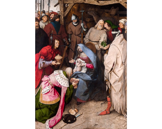 Pieter Bruegel the Elder, The Adoration of the Kings, 1564 | Art Print | Canvas Print | Fine Art Poster | Art Reproduction | Archival Giclee